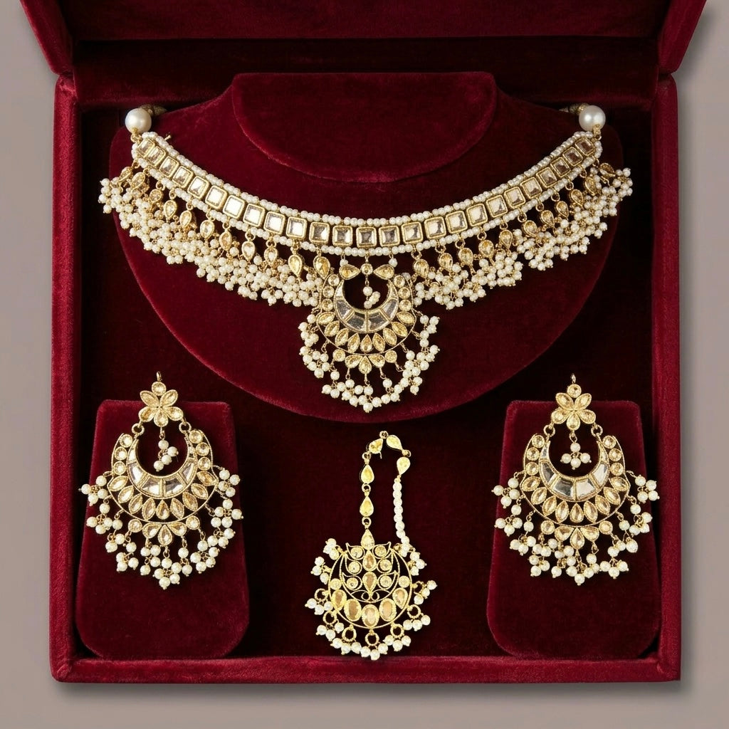 Emerald Meenakari Rani Haar